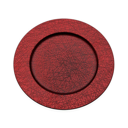 Flacher Teller Versa Rot Polypropylen 33 x 33 cm