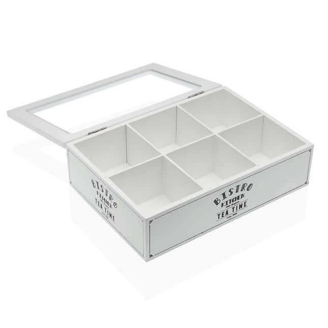 Teebox Versa Bistro Holz 17 x 7 x 24 cm