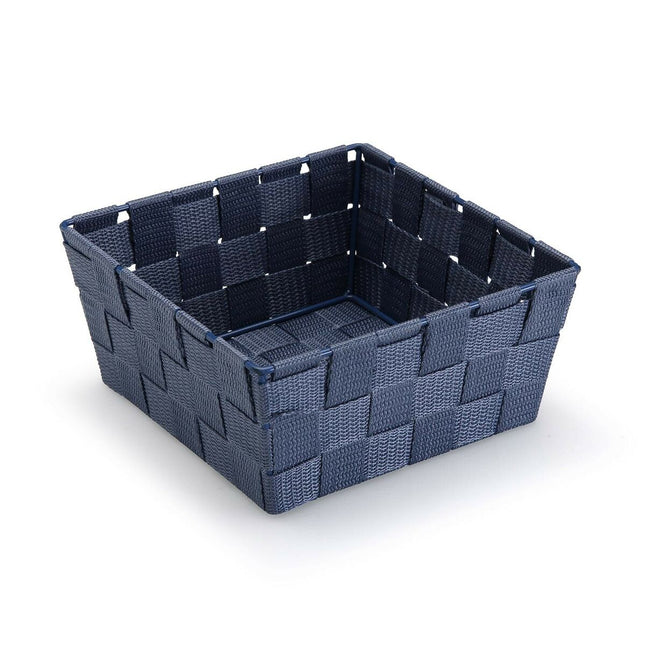 Korb Versa Blau Textil 19 x 9 x 19 cm