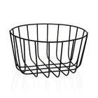 Obstschale Versa Schwarz Metall aus Keramik Stahl 26 x 13 x 26 cm