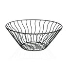 Obstschale Versa Schwarz Metall aus Keramik Stahl 28 x 11,5 x 28 cm