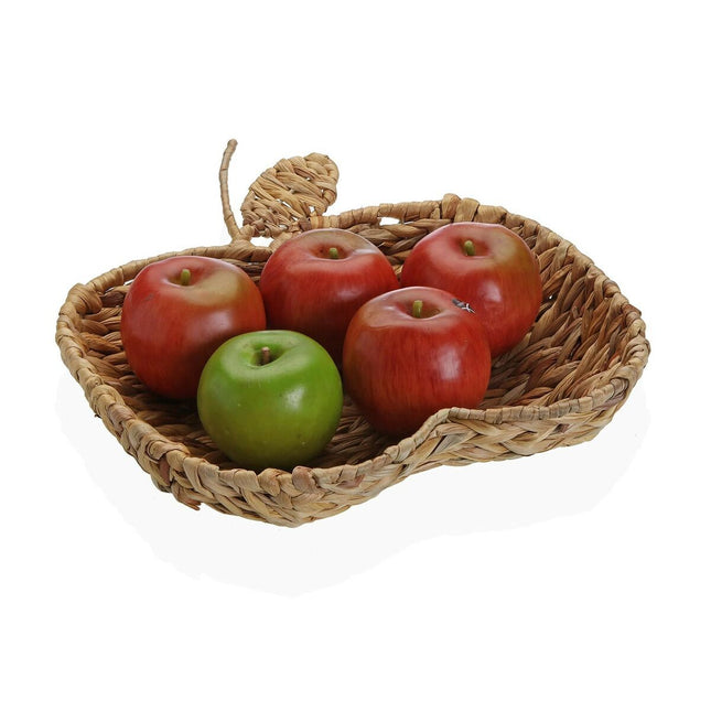 Mehrzweckkorb Versa Apfel Wasserhyazinthe 34 x 7,5 x 27,5 cm