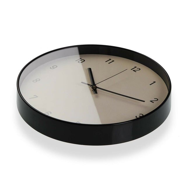 Wanduhr Versa Beige Kristall Kunststoff 4 x 30 x 30 cm