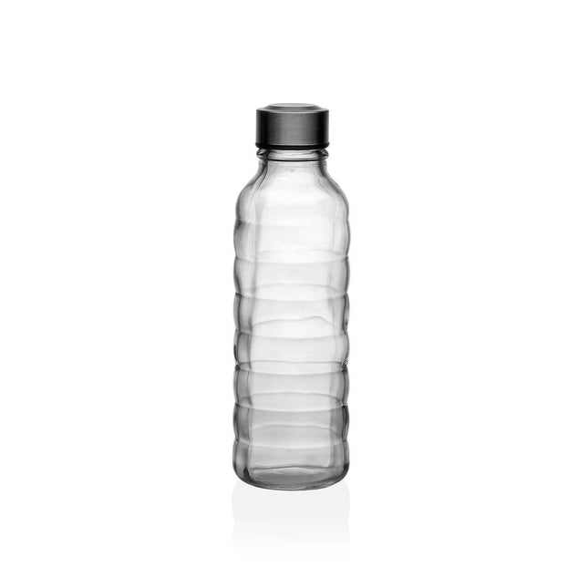 Flasche Versa 500 ml Durchsichtig Glas Aluminium 7 x 22,7 x 7 cm