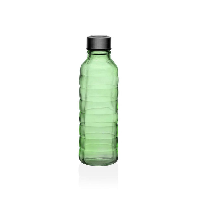 Flasche Versa 500 ml grün Glas Aluminium 7 x 22,7 x 7 cm