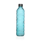 Flasche Versa 1,22 L Blau Glas Aluminium 8,5 x 33,2 x 8,5 cm