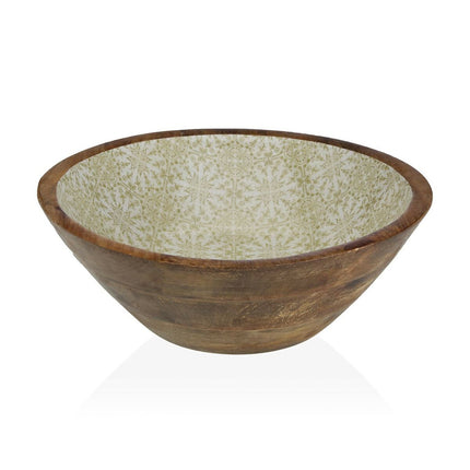 Salatschüssel Versa Porzellan Mango-Holz 30 x 10 x 30 cm