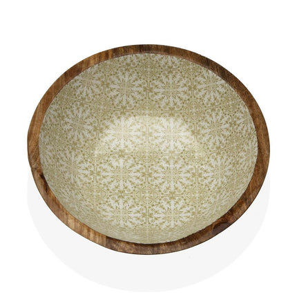 Salatschüssel Versa Porzellan Mango-Holz 30 x 10 x 30 cm
