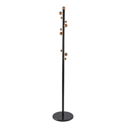 Garderobe Versa Schwarz Holz Metall 34,5 x 174,5 x 34,5 cm