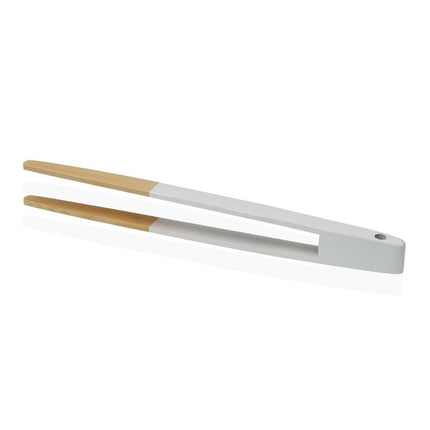 Küchenzange Versa Weiß Holz Bambus 1,5 x 24,5 cm