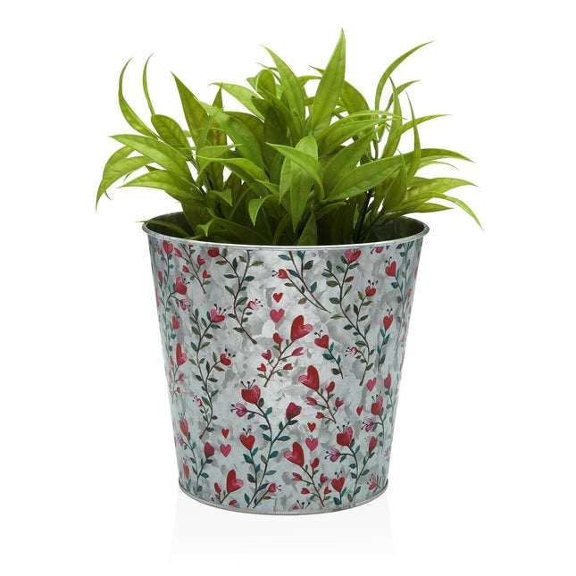 Blumentopf Versa Herzen Metall Minimalistisch 18 x 17 x 18 cm