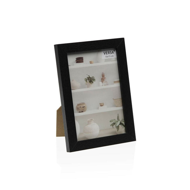 Fotorahmen Versa Schwarz Holz MDF Vintage 1,2 x 12 x 17 cm
