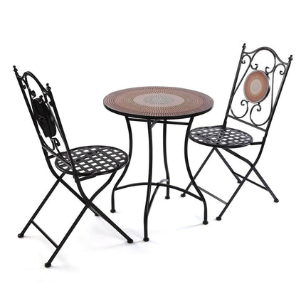 Tisch-Set mit 2 Stühlen Versa Fiji 60 x 71 x 60 cm
