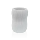 Zahnbürstenhalter Versa Weiß Harz 7,5 x 11 x 7,5 cm
