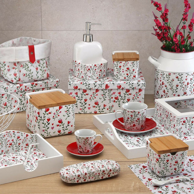 Korb-Set Versa Lover Textil 18 x 14 x 28 cm 28 x 18 x 14 cm