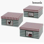 Dekorative Box Homania (3 uds) Pappe