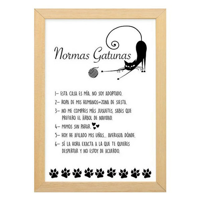 Wanddekoration Katzen 32 x 25 cm