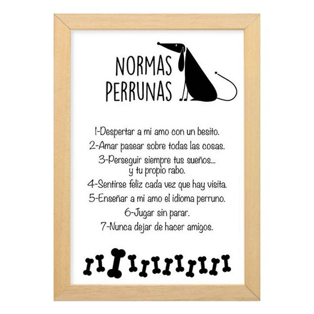 Wanddekoration Hund 32 x 25 cm