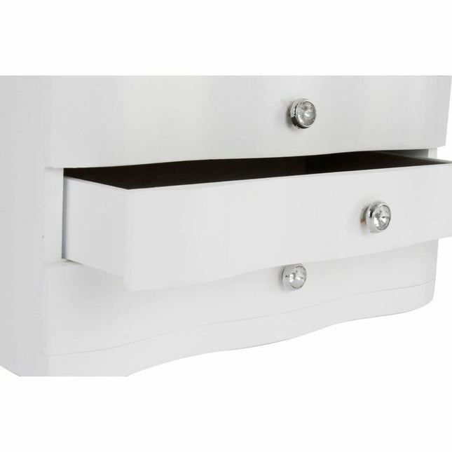 Box-Schmuckkästchen DKD Home Decor Spiegel Samt Romantisch Holz MDF (27 x 18 x 16 cm)