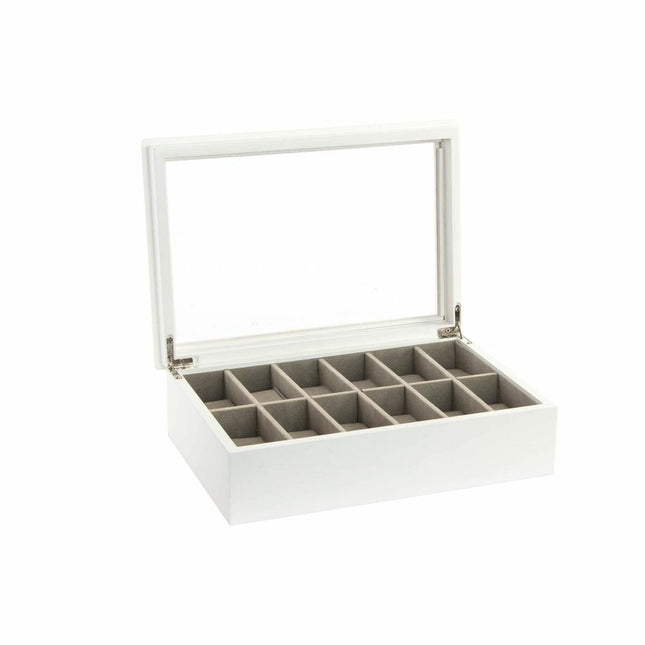 Box-Schmuckkästchen DKD Home Decor Uhren Kristall Samt Romantisch Holz MDF (28 x 19 x 9 cm)