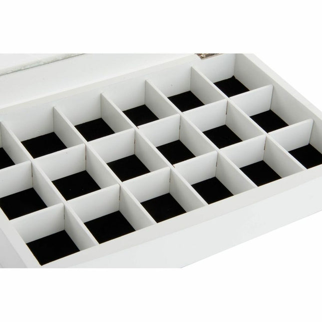 Box-Schmuckkästchen DKD Home Decor Samt Romantisch Holz MDF (30 x 20 x 5 cm)