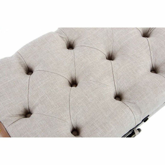 Barhocker DKD Home Decor   Schwarz Beige Leinen Holz MDF (82 x 42 x 43 cm)
