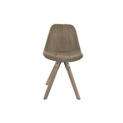 Esszimmerstuhl DKD Home Decor Polyester Baumwolle Holz (47 x 55 x 85 cm)
