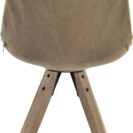 Esszimmerstuhl DKD Home Decor Polyester Baumwolle Holz (47 x 55 x 85 cm)