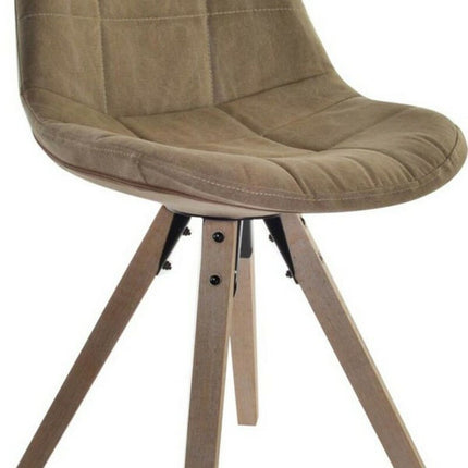 Esszimmerstuhl DKD Home Decor Polyester Baumwolle Holz (47 x 55 x 85 cm)