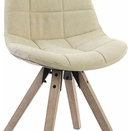 Esszimmerstuhl DKD Home Decor Polyester Baumwolle Holz (47 x 55 x 85 cm)