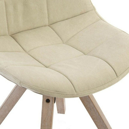 Esszimmerstuhl DKD Home Decor Polyester Baumwolle Holz (47 x 55 x 85 cm)