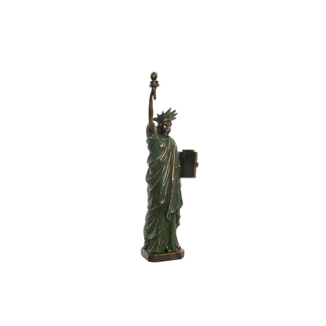Deko-Figur DKD Home Decor Statue of Liberty 15 x 10 x 48 cm Gold grün Loft
