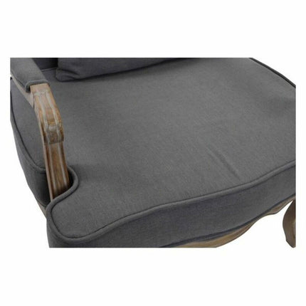 Sessel DKD Home Decor Grau Braun Holz Kunststoff 70 x 66 x 94 cm