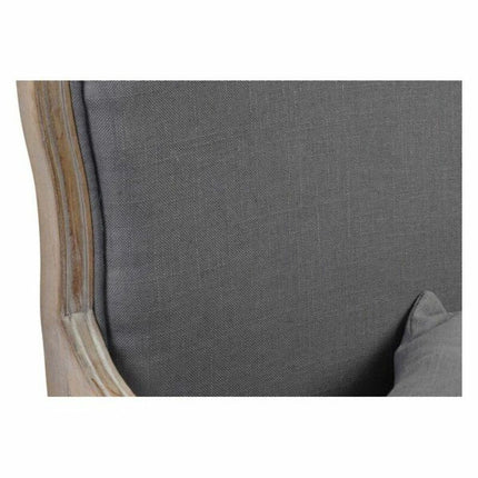 Sessel DKD Home Decor Grau Braun Holz Kunststoff 70 x 66 x 94 cm