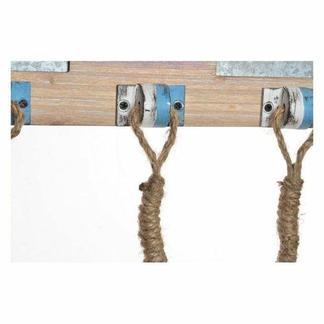 Wandgarderobe DKD Home Decor 8424001496532 Metall Holz 60 x 3 x 30 cm