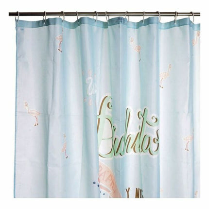 Duschvorhang DKD Home Decor Flamenco Polyester (180 x 200 cm)