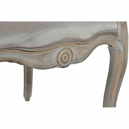 Sessel DKD Home Decor 62 x 58 x 69 cm Kautschukholz Hellgrau