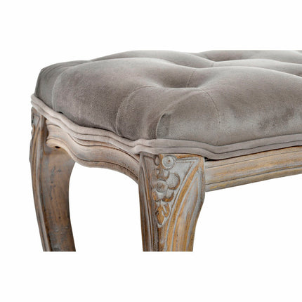Barhocker DKD Home Decor   Grau Polyester Kautschukholz (112 x 38 x 48 cm)