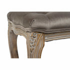 Barhocker DKD Home Decor   Braun Polyester Kautschukholz Dunkelgrau (112 x 38 x 48 cm)