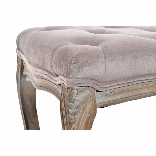 Barhocker DKD Home Decor Rosa Polyester Kautschukholz (112 x 38 x 48 cm)