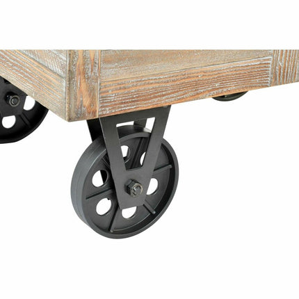 Barhocker DKD Home Decor   Tanne natürlich Schwarz Beige Polyester (61 x 51 x 77 cm)