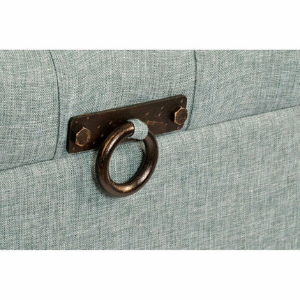 Barhocker DKD Home Decor   Metall Polyester Marineblau Holz MDF (81 x 41 x 52 cm)