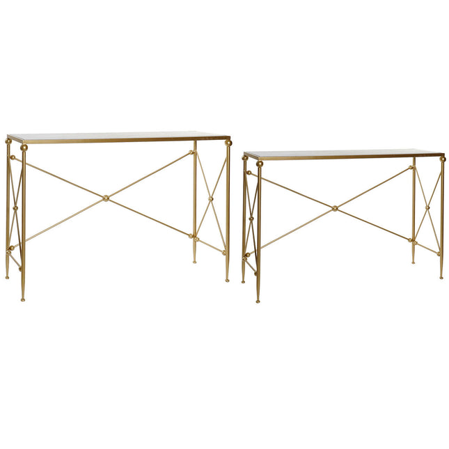 Konsole DKD Home Decor MB-157941 Gold Metall Marmor (119 x 33 x 80 cm)