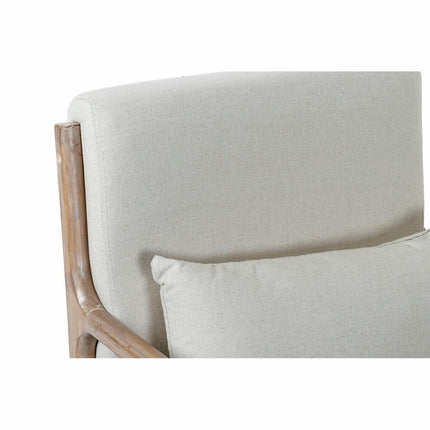 Sessel DKD Home Decor 66 x 79 x 75 cm Sixties Beige Holz Kunststoff