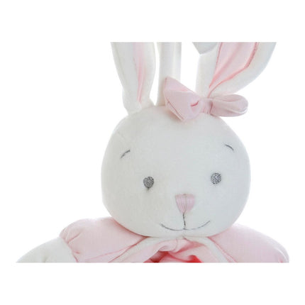 Plüschtier DKD Home Decor 19 x 8 x 27 cm Rosa Hase Himmelsblau Musikalisch (2 Stück) (2 pcs)