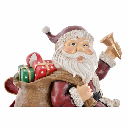 Dekoration DKD Home Decor LED Leicht Rot Metall Harz Weihnachtsmann (32 x 17 x 29 cm)