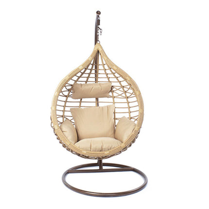 Hängender Gartenstuhl DKD Home Decor Beige 90 x 70 x 110 cm Braun Synthetischer Rattan Aluminium