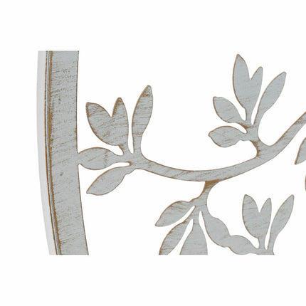 Wanddekoration DKD Home Decor 100 x 1 x 100 cm Baum Gold Weiß Indianer (2 Stück)