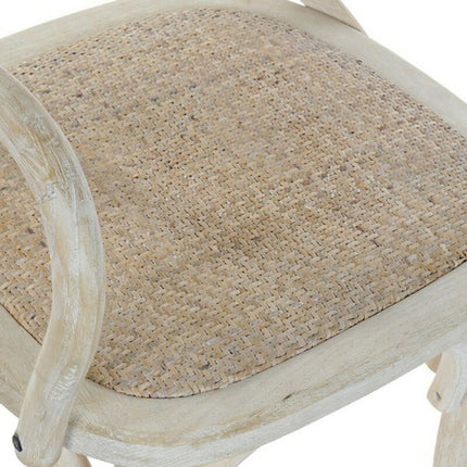 Esszimmerstuhl DKD Home Decor Rattan Ulme (55 x 57 x 92 cm)