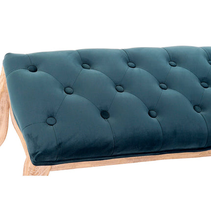 Barhocker DKD Home Decor Polyester Samt Kautschukholz grün (110 x 37 x 49 cm)